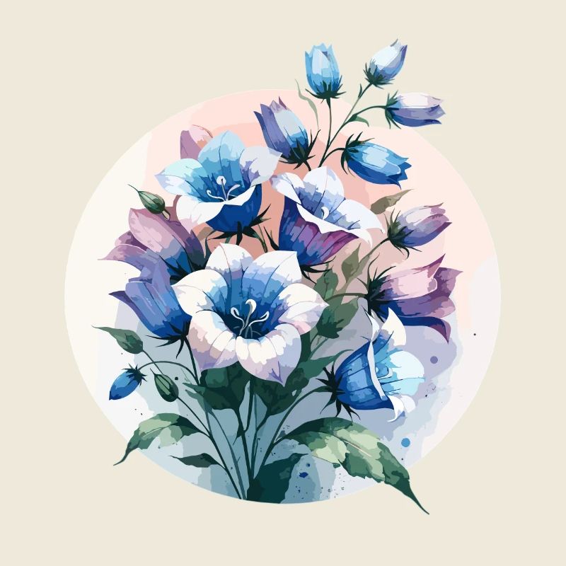 Campanule dessinée