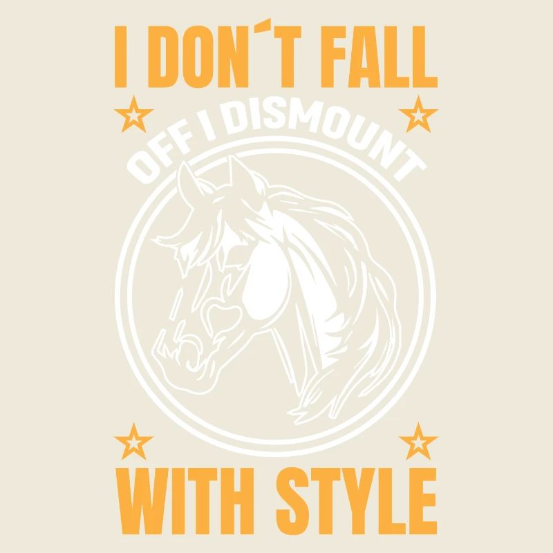 Je ne tombe pas, je descends de cheval avec style