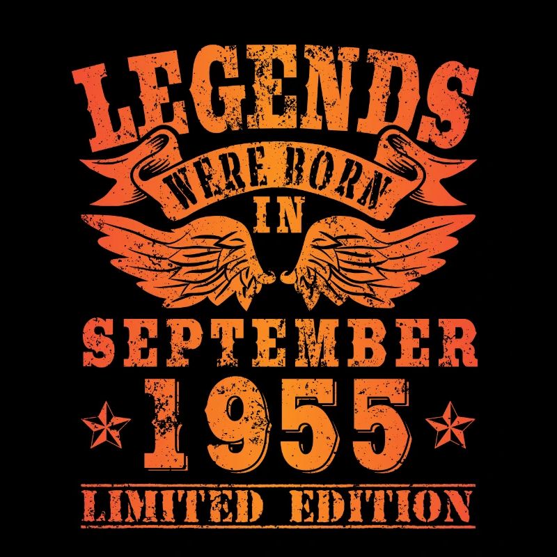 Legends were born in September 1955 Geburtstag