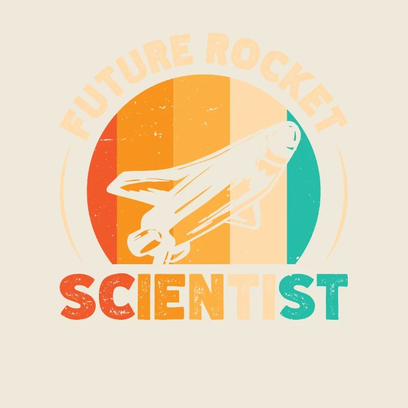 Future Rocket Scientist Retro Raumfahrtingenieur