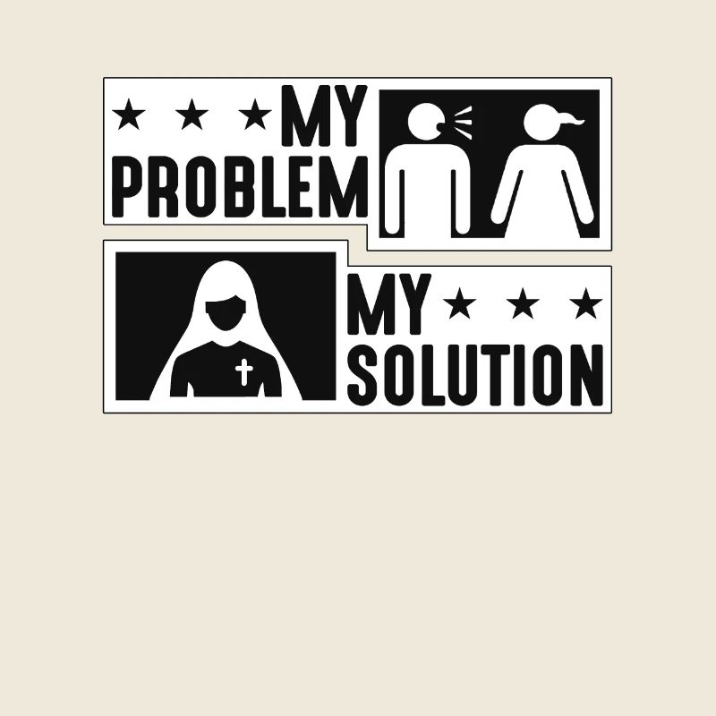 Clergé amant mon problème ma solution pictogramme maman