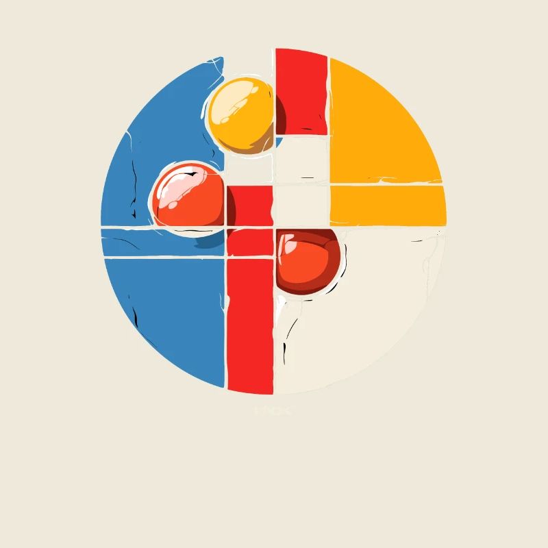 Abstrakte moderne Kunst: Donut