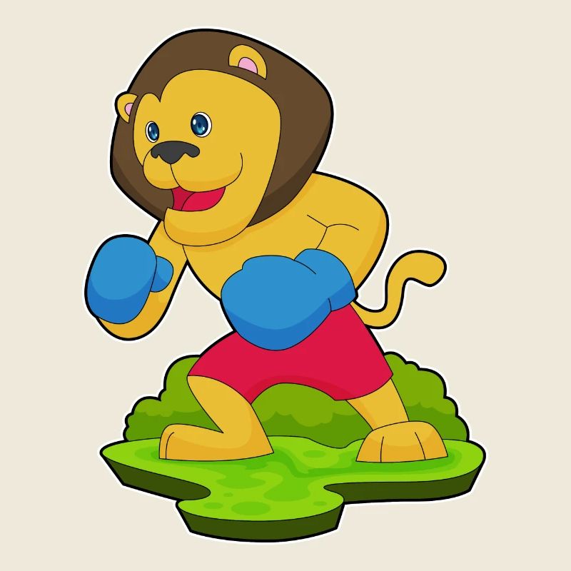 Lion Boxer Boxing Gloves Boxing