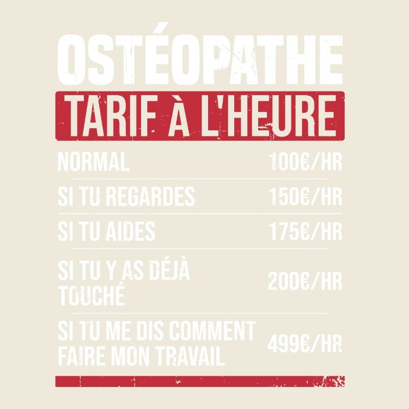 Osteopath Stundensatz Geschenkidee Humor