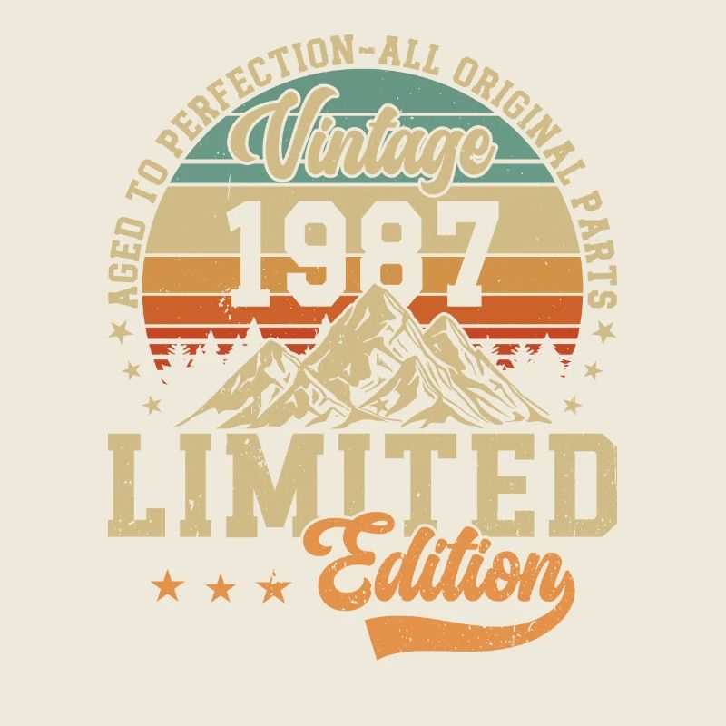 Original 1987 Vintage anniversaire