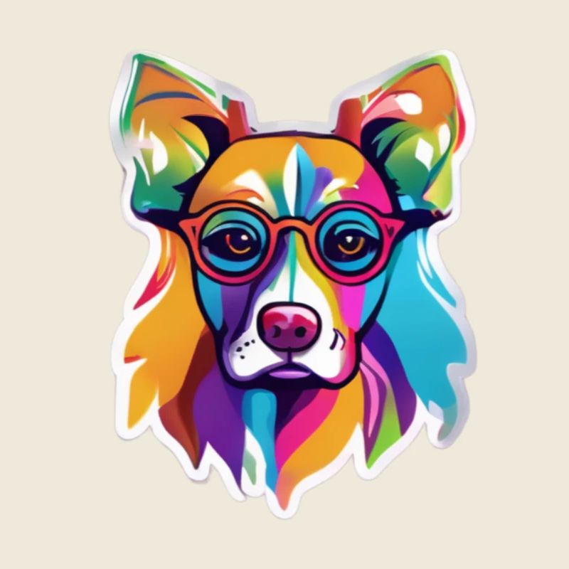 Bunter Hund