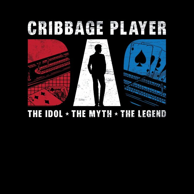 Cribbage Player Dad The Idol The Myth Card Game