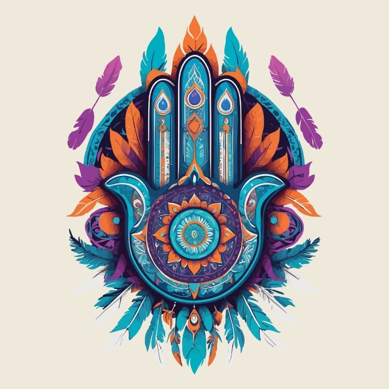 Hamsa Main Mandala Bohème Chic
