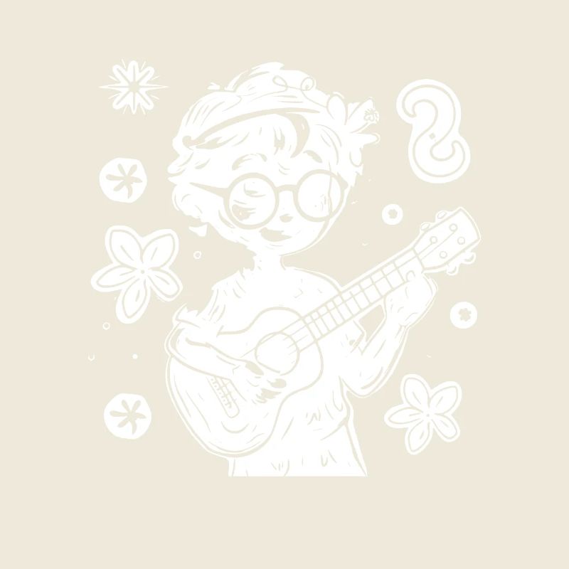Ukulele Child Drawing