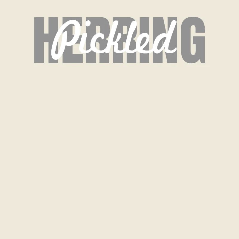 dutch pickled herring lettering