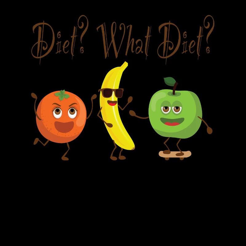 Diet What Diet Diät Obst Lustiger Spruch Abnehmen