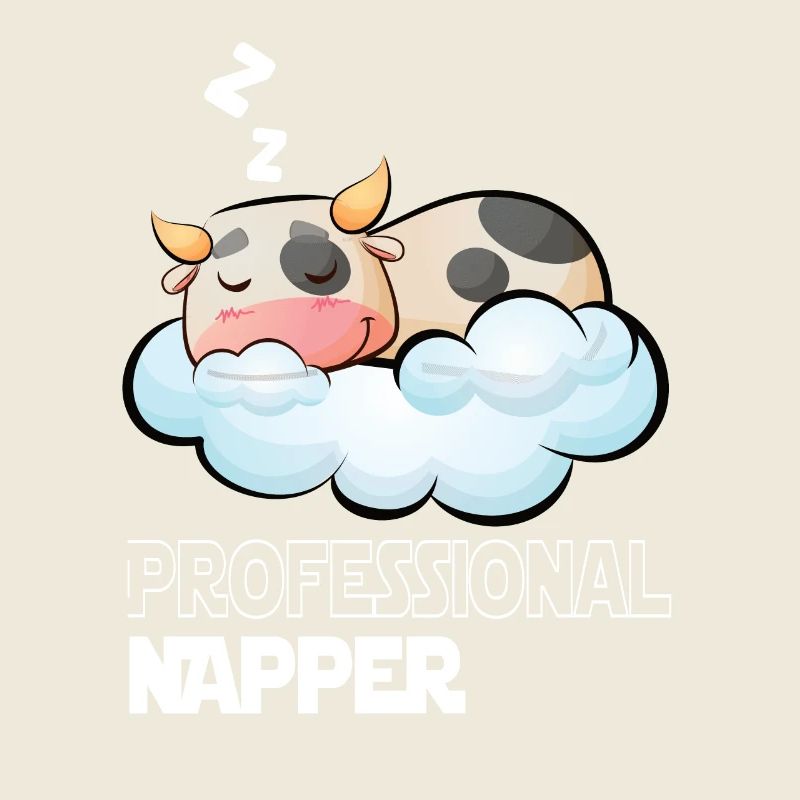Professinonal Napper Cow Sleeping Late Riser