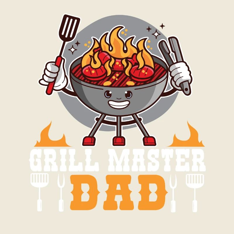 Grillmaster Dad BBQ Grill Grilling Barbecue Smoker