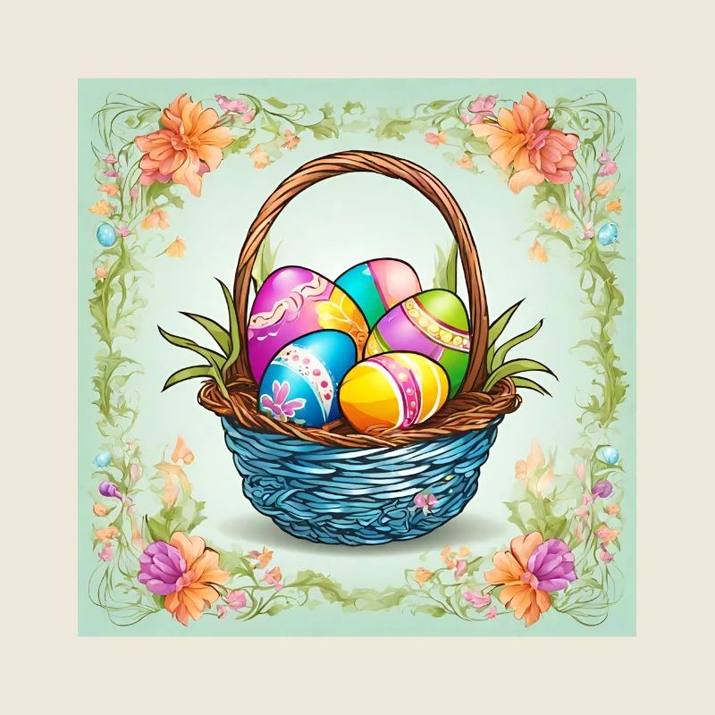 Easter Basket Picture Easter Motif