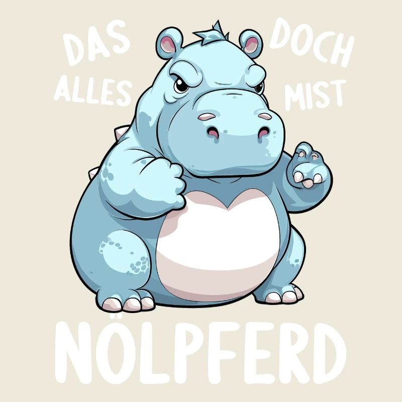 Nilpferd Hippo meckern Meckerer Nölpferd