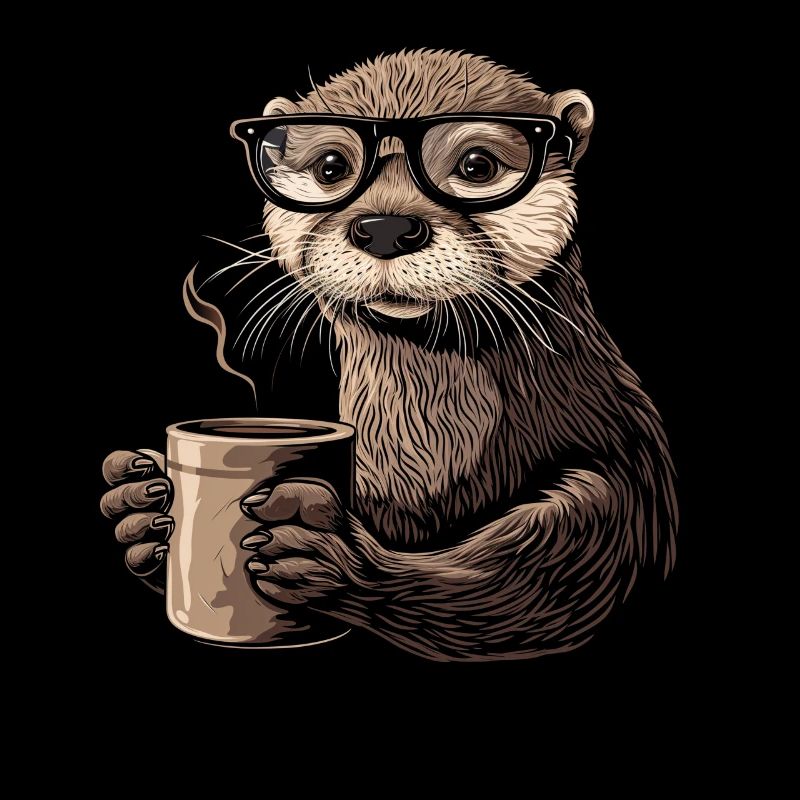 Otter Kaffee Lustig Geschenk