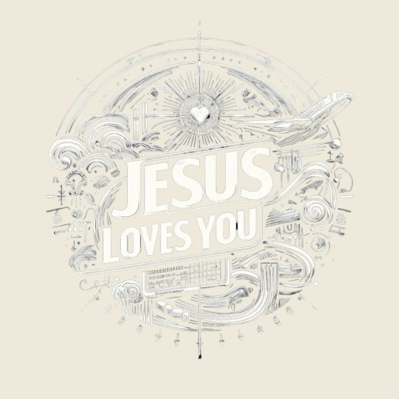 Jésus t’aime – Conception de cercles