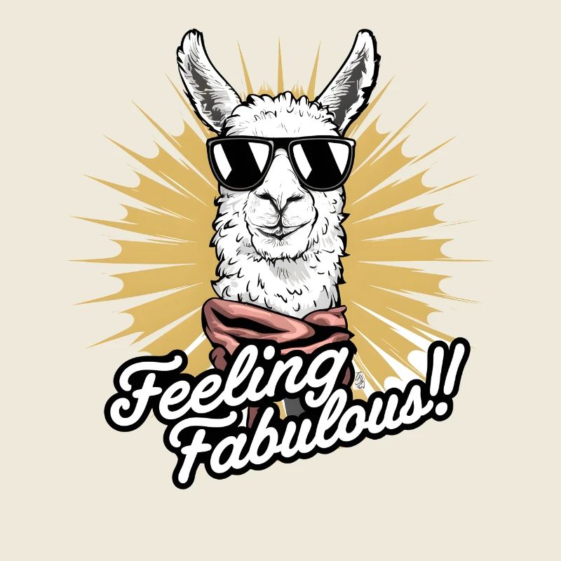 Art de lama élégant : se sentir fabuleux !