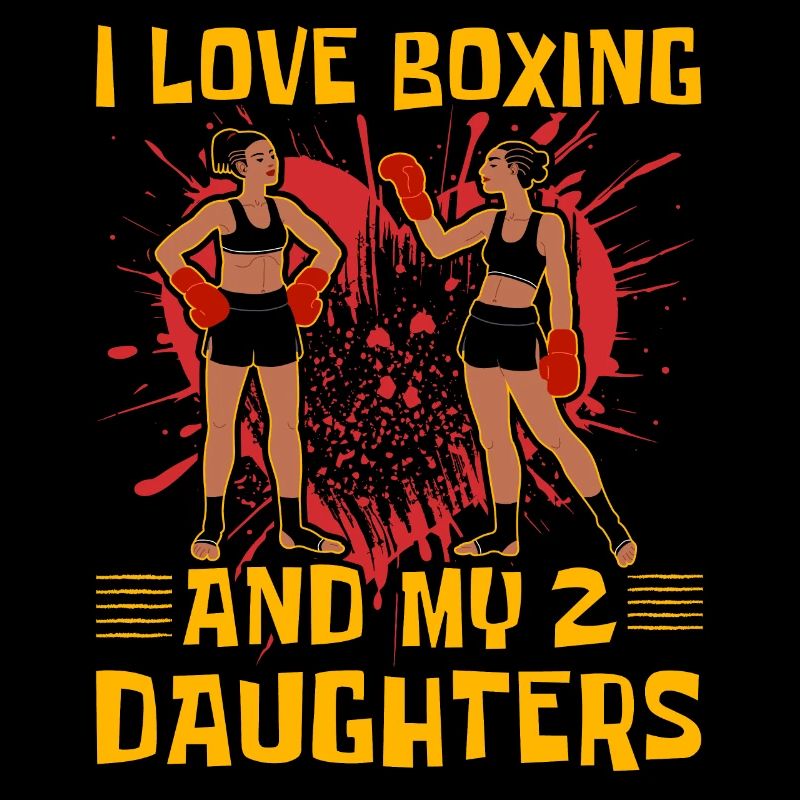 Ich liebe Boxen und meine 2 Töchter