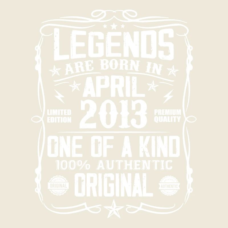 Die Legenden wurden im April 2013 geboren - Geschenk 2013