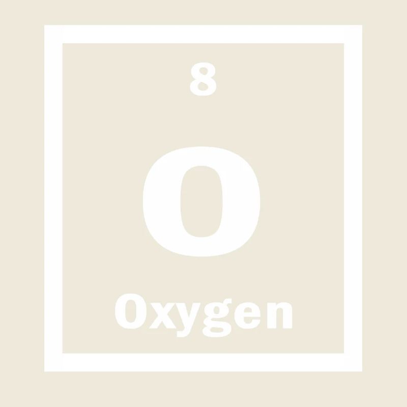 Oxygène O Tableau périodique de la science des éléments