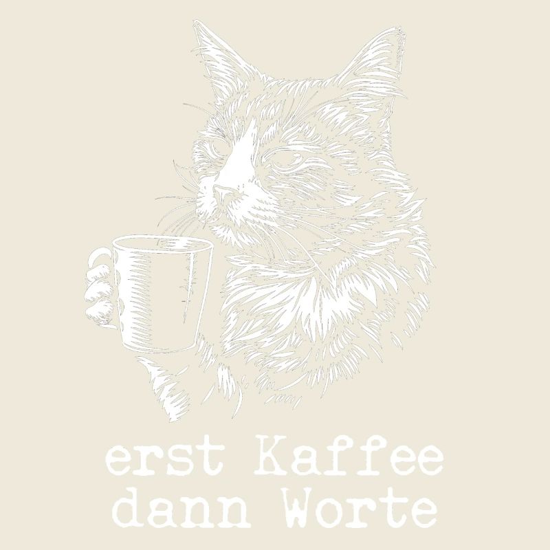 Chat café disant drôle cadeau
