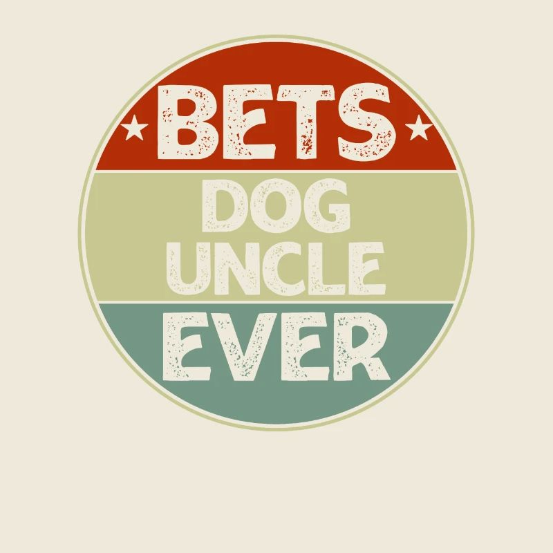 Best Dog Uncle Ever Retro Style Cool Bday Gift for