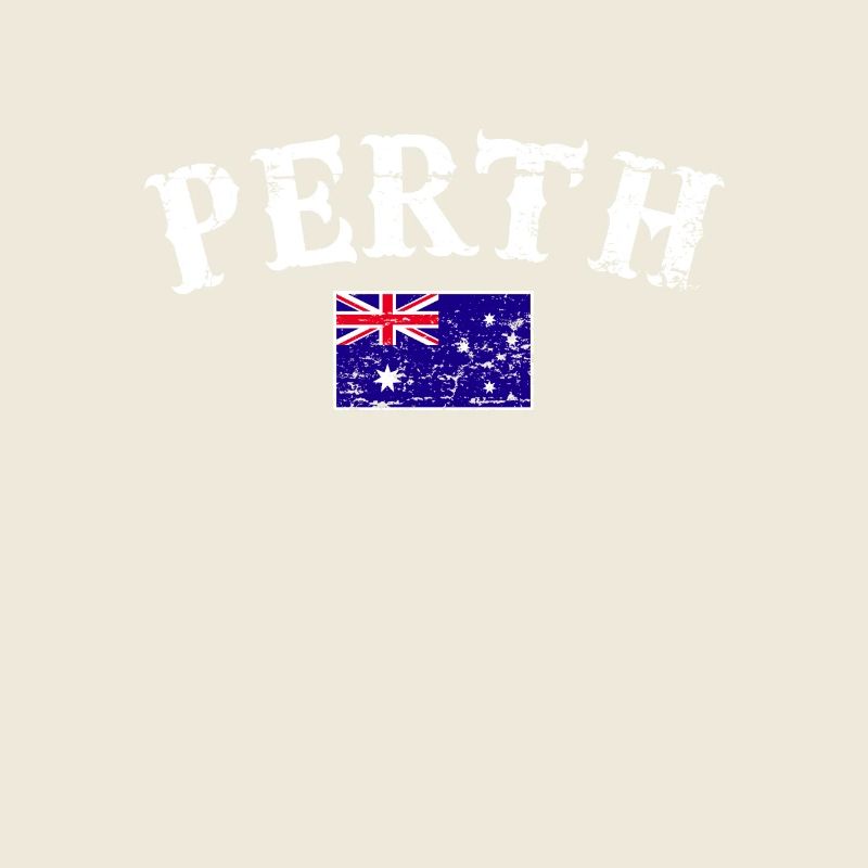 Perth Australia Vintage Australian Flag
