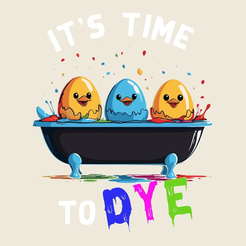 Funny Egg Dyeing Colors for Easter Artist