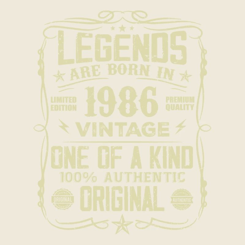Made in 1986 Vintage Geburtstagsgeschenk 1986