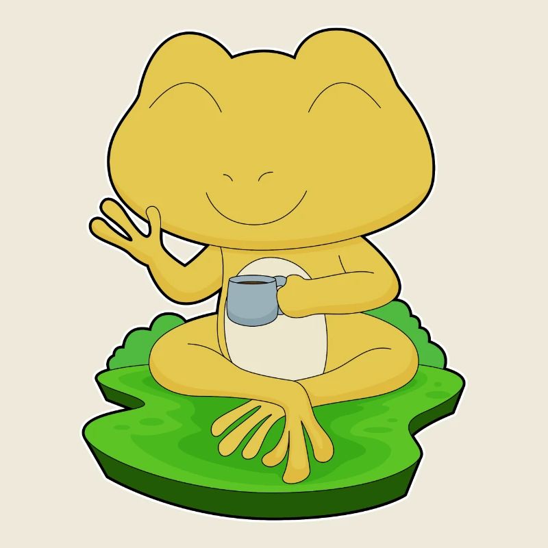 Grenouille tasse de café