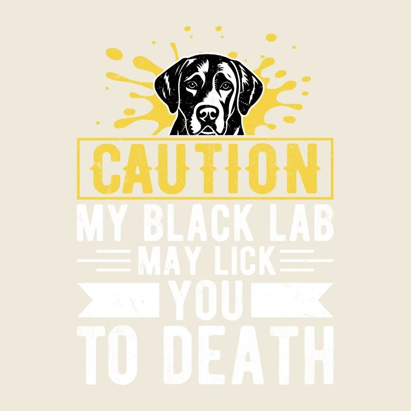 Attention Mon Labrador Noir Peut Vous Lécher À Mort Propriétaire L