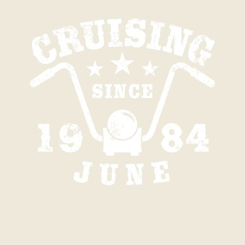 Cruising Biker Geburtstag Juni 1984 Motorrad
