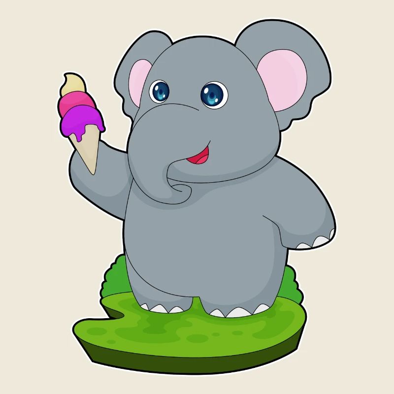Elefant Waffeleis