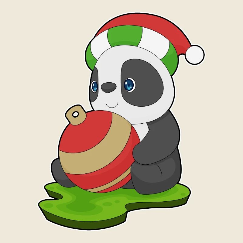 Cloche de Noël de Noël Panda