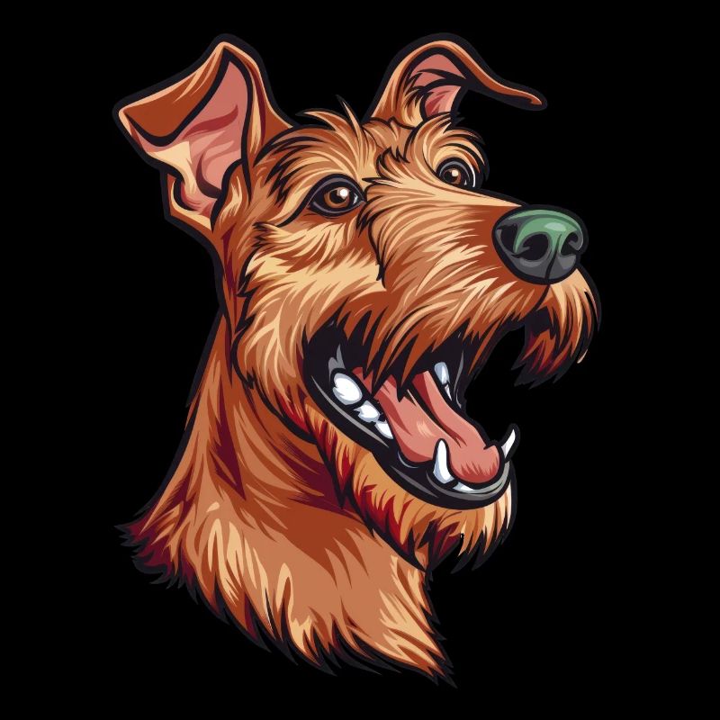 Irish Terrier | Cartoon Artwork
