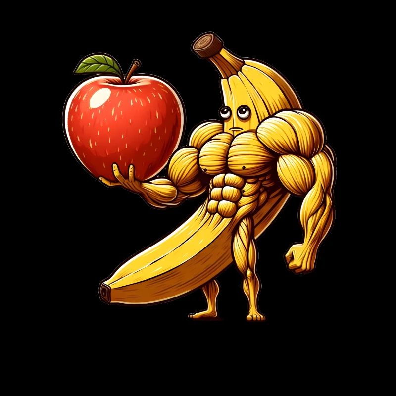 Banane musclée avec plug monstre