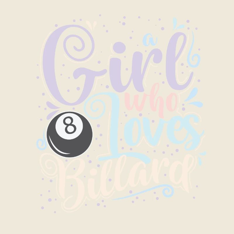 Fille qui aime le billard