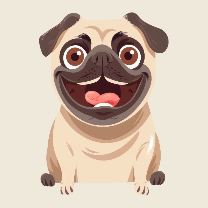 Mops | Pug | Cartoon Artwork