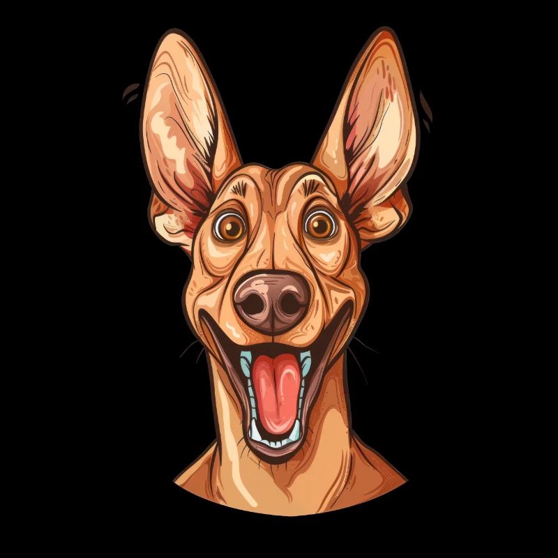 Podenco Canario | Cartoon Artwork