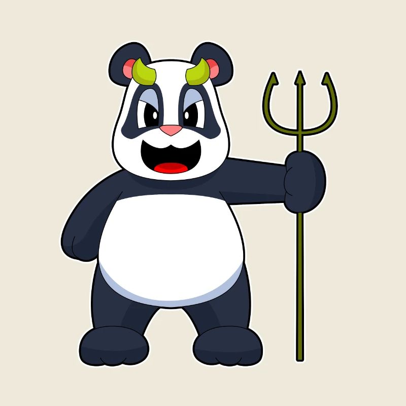 Panda Halloween Devil