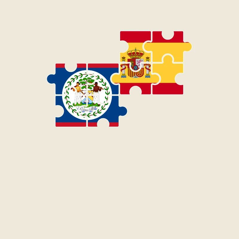 Belize Espagne Drapeau Belizer