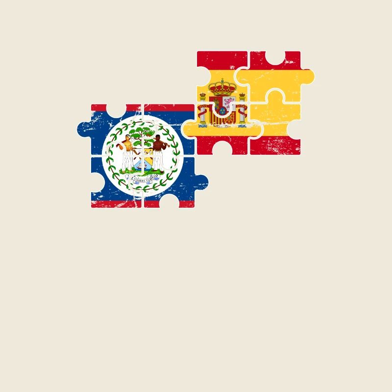 Belize Spanien Vintage Flagge Belizer