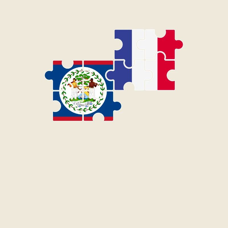 Belize Frankreich Flagge Belizer