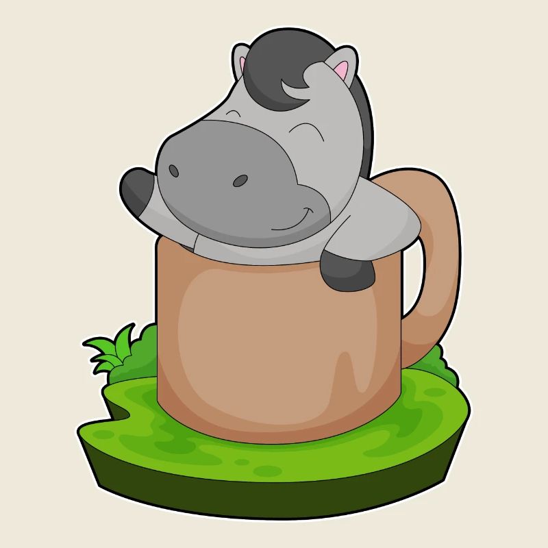Tasse à cheval