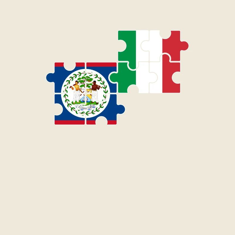 Belize Italie Drapeau Belizer