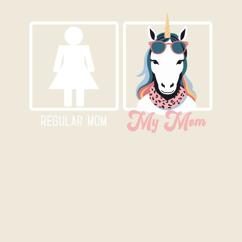 Lustiger Mutter Vergleich Einhorn Mama Design