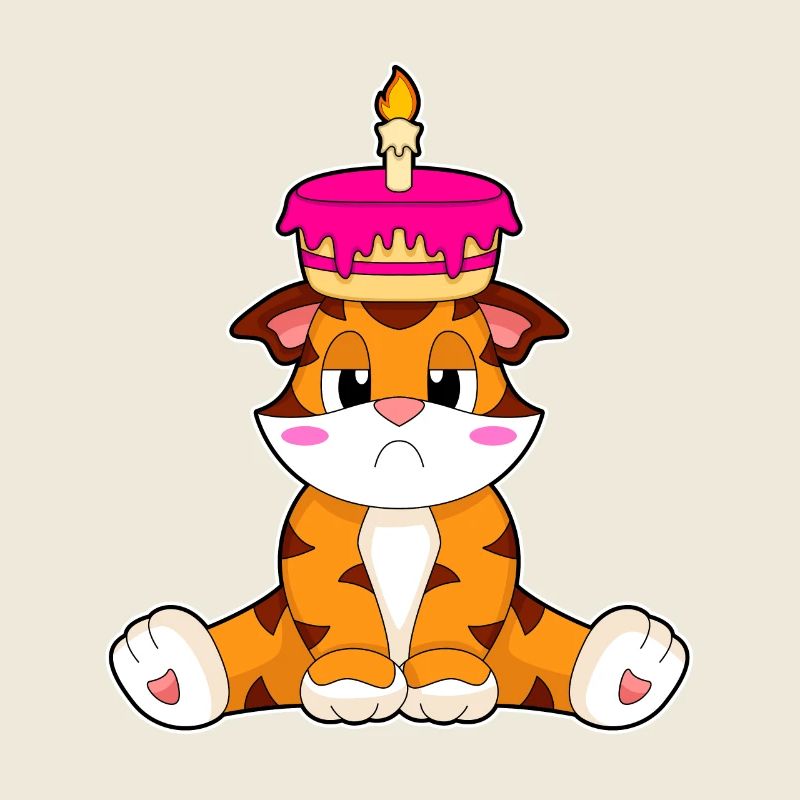 Tiger Birthday Cake