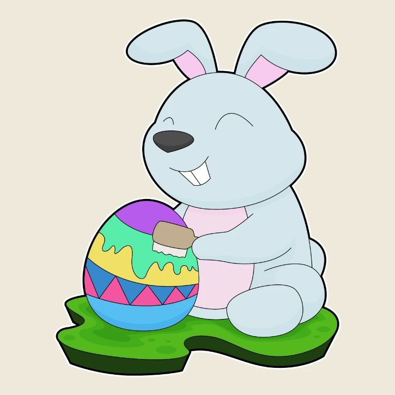 Oeuf de Pâques lapin