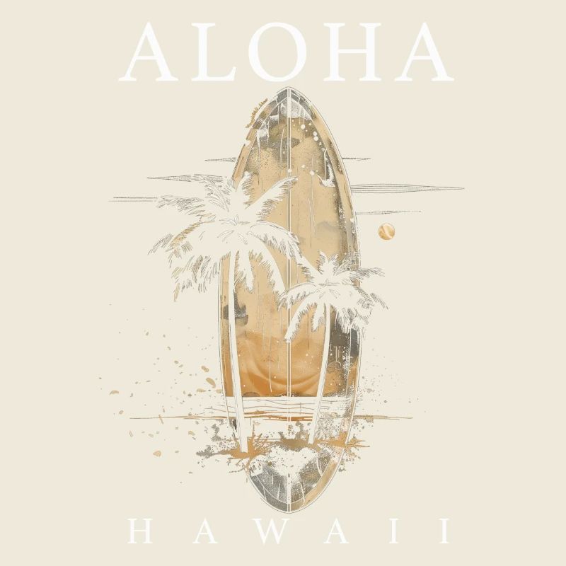 Hawaii Aloha Surfing Vintage Surfer